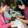 Leader working with 4-H youth