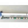 Figure 1.  EasyAg multi-sensor probe with sensors (bottom) at 4, 8, and 12 inches. The PVC pipe (top) is the access tube (1.2 inch diameter) that houses the probe. The probe can be connected to a wireless datalogger and transmit the data to the farm office for its use or be made available on the Internet for it to be accessed by anyone.