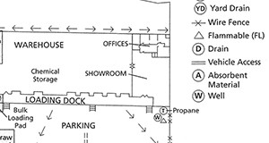 Figure 1. Example of a facility map.
